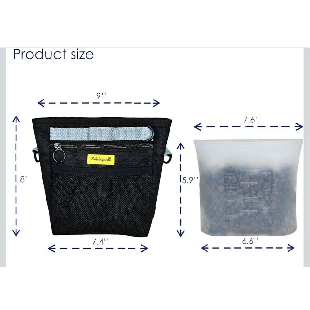 Raisingwell Dog Treat Pouch with Magnetic Closure